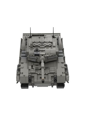 SETbricks积木豹2型坦克(Leopard 2)组装拼装模型高砖MOC零件玩具