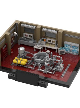 SETbricks积木绝命毒师超级实验室海森堡老白拼插模型玩具