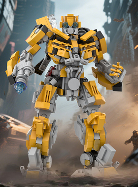 SETbricks 大黄蜂 小颗粒拼装积木兼容益智儿童玩具套装拼插礼品