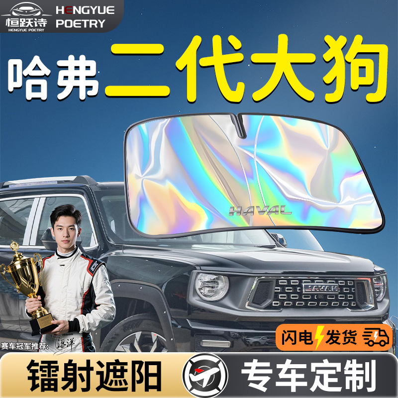 【哈弗二代大狗】镭射钛银遮阳板