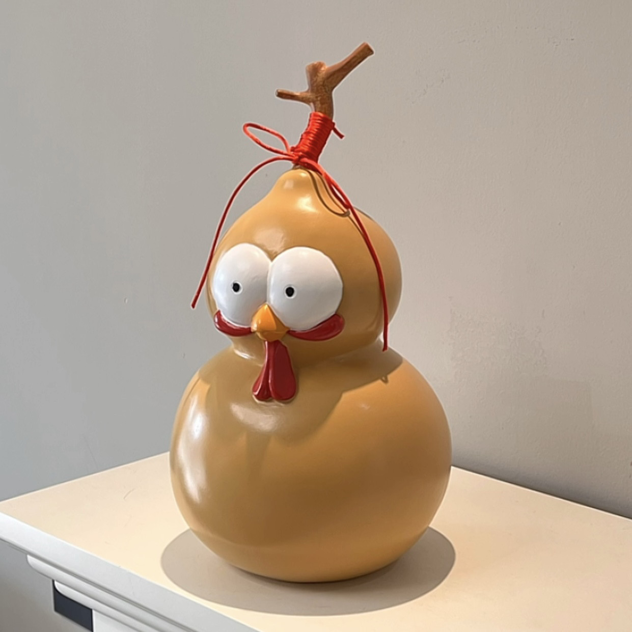 MOMO·创意葫芦鸡存钱罐客厅树脂只进不出存钱罐装饰卡通