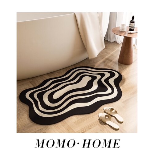 MOMO硅藻泥异形强吸水浴室地垫