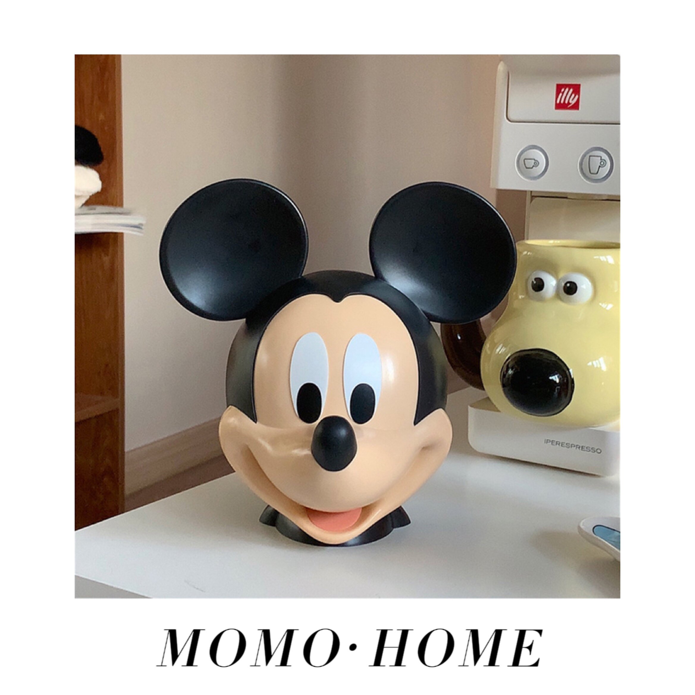MOMO 小红书同款可爱卡通米奇头存钱罐 米~老鼠头摆件