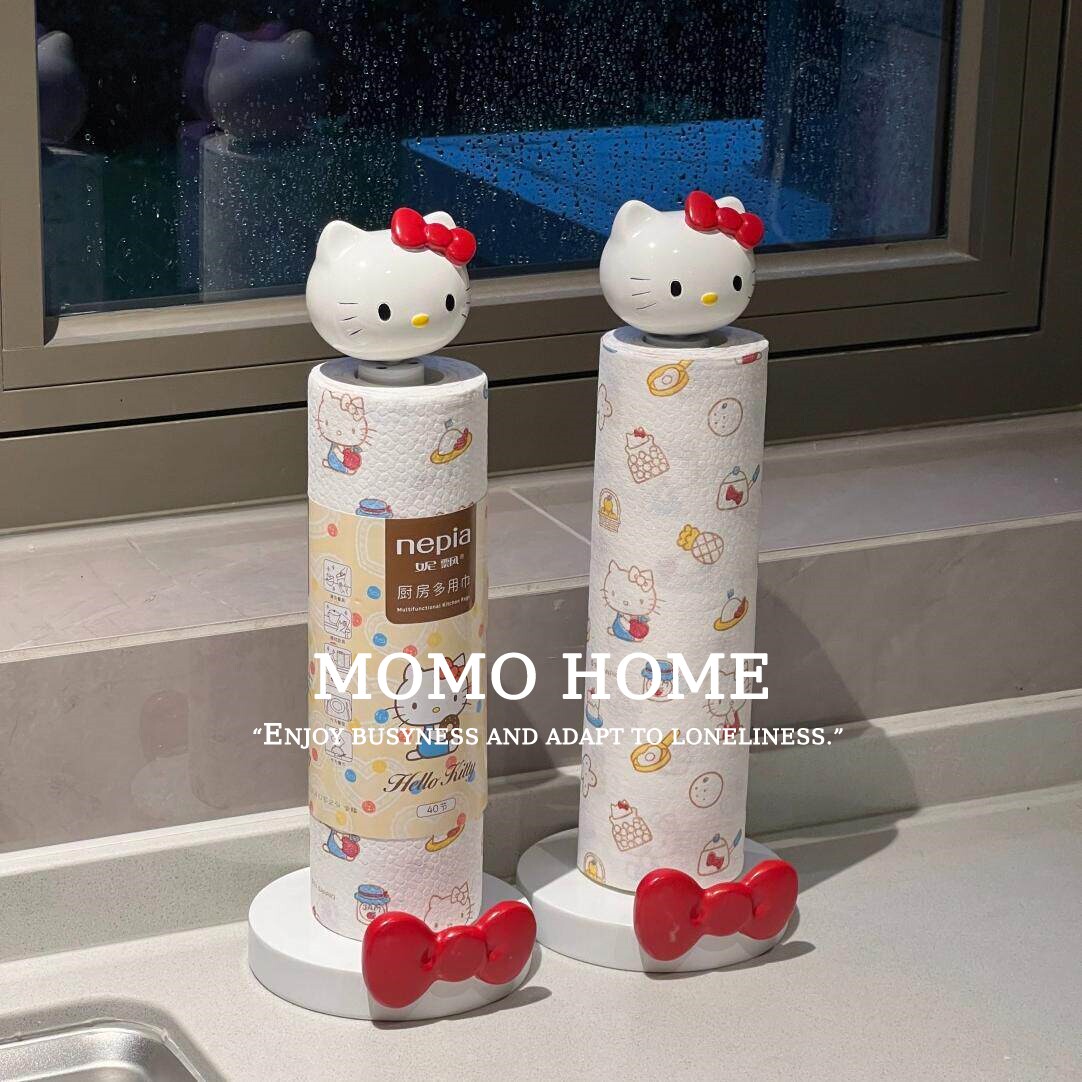 MOMO HOMEhellokitty创意厨房纸巾架卡通免打孔家用可爱摆件YW