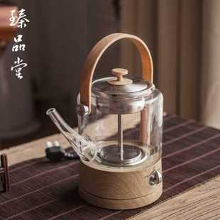 厂促全自动玻璃蒸茶器养生壶普洱黑白茶茶具烧水煮茶炉蒸汽煮茶品