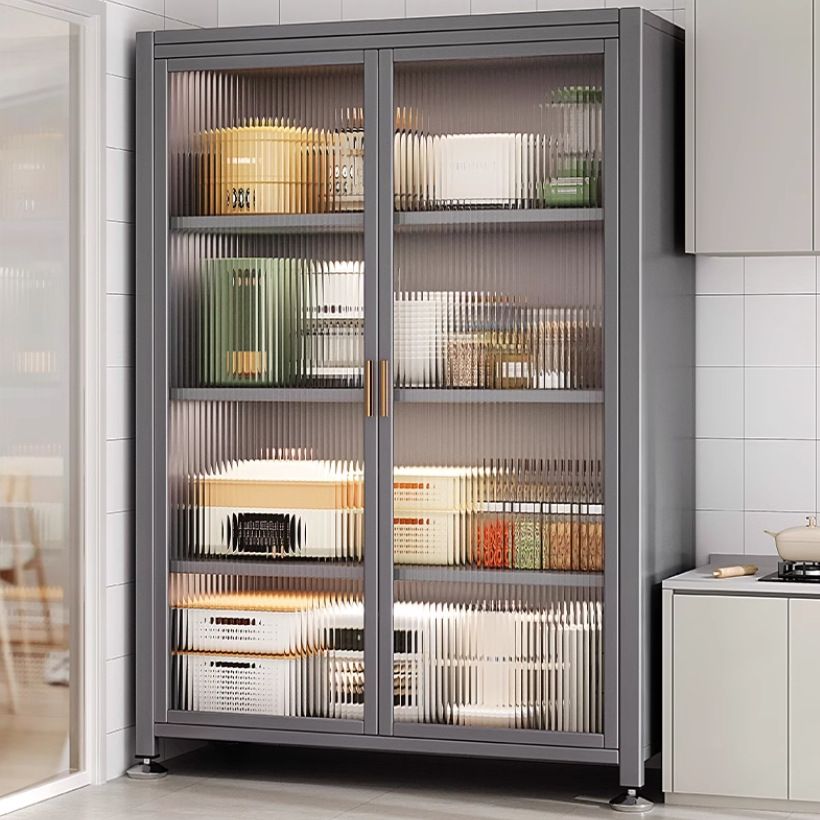 厨房置物架落地多层收纳柜置物柜子储物柜家用多功能橱柜餐边柜