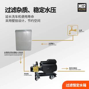 新品 挂壁式 过滤恒水箱高压清洗机洗车机专用储水箱容器汽车美容设