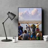 摆画 挂画 装 饰画 书房 SpaceX系列创意海报 办公室 AskMusk出品