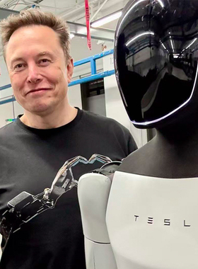 「擎天柱之心」创意T恤/帽衫-AskMusk出品-科技/创意/黑色