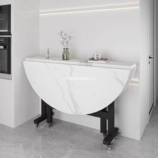 折叠圆桌家用小户型可折叠式餐桌简易10人饭桌可移动带转盘大圆桌