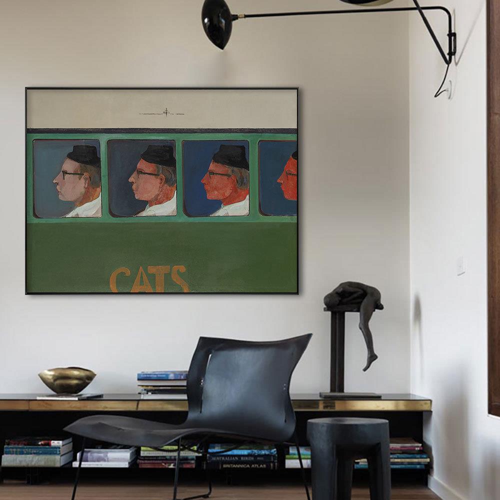 民宿小众人物抽象装饰画现代肖像艺术画