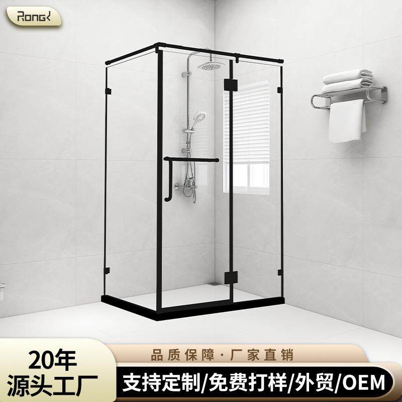 朗司长方形淋浴房整体外开门304不锈钢浴室玻璃隔断门沐浴房
