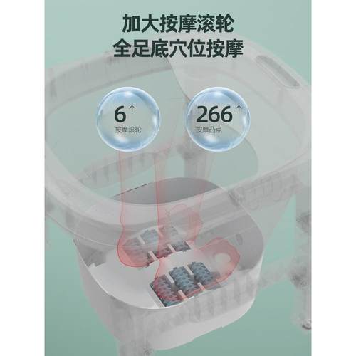 可折叠泡脚盆儿童塑料泡脚桶成人过小腿洗脚盆家用带盖按摩足新品