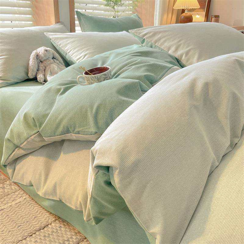 2025新款冬季纯棉磨毛被套单件150x200x230全棉220x240cm被罩