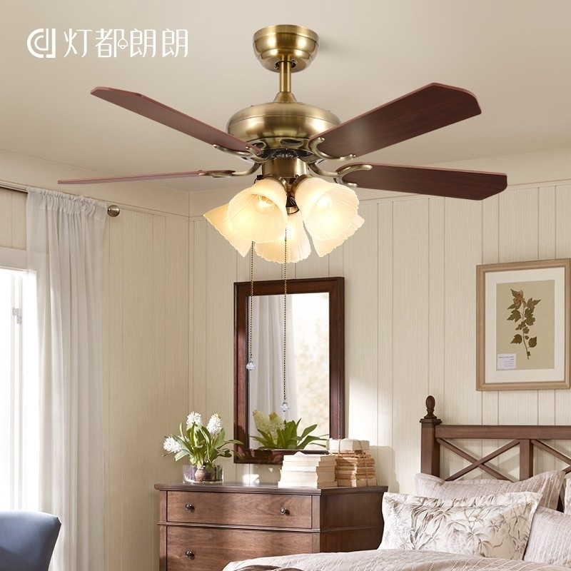 餐厅风扇灯带电风扇家用一体吊灯复古客厅灯具2024新款吊扇灯美式,家装灯饰光源,风扇灯,淘宝优惠券,粉丝福利购,淘宝优惠卷
