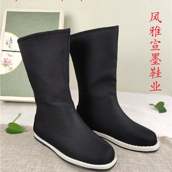 古装古风舞鞋汉服戏曲内增高棉男女中式婚鞋古代官兵道具靴子