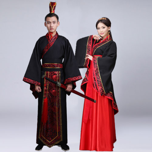 毕业班拍照古代汉服男女祭祀古装
