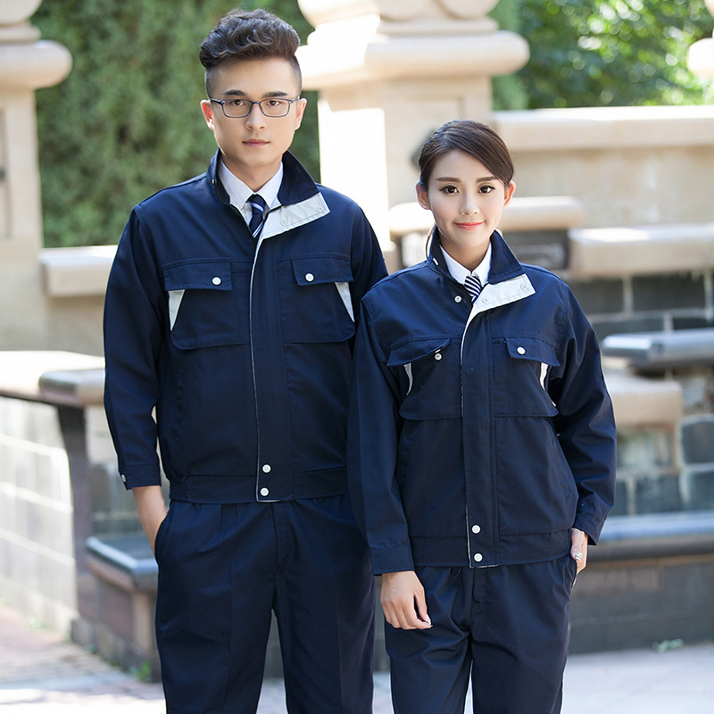 工作服春秋装套装长袖帆布焊工