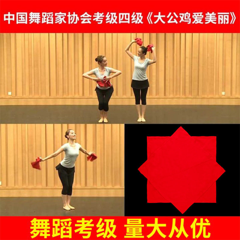 考级专用大公鸡爱美丽八角巾手帕