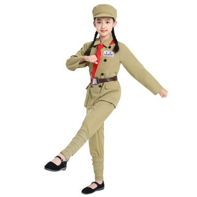志愿军演出服儿童抗美援