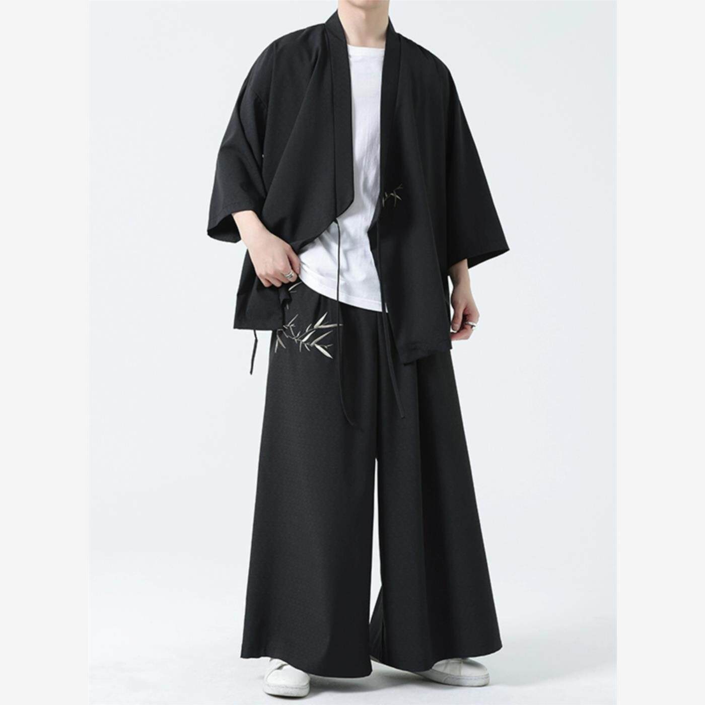 仙气交领汉服道袍男七分