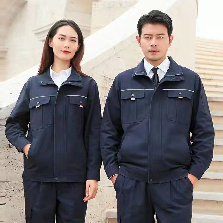 纯棉加厚电焊工作服套装男士上衣