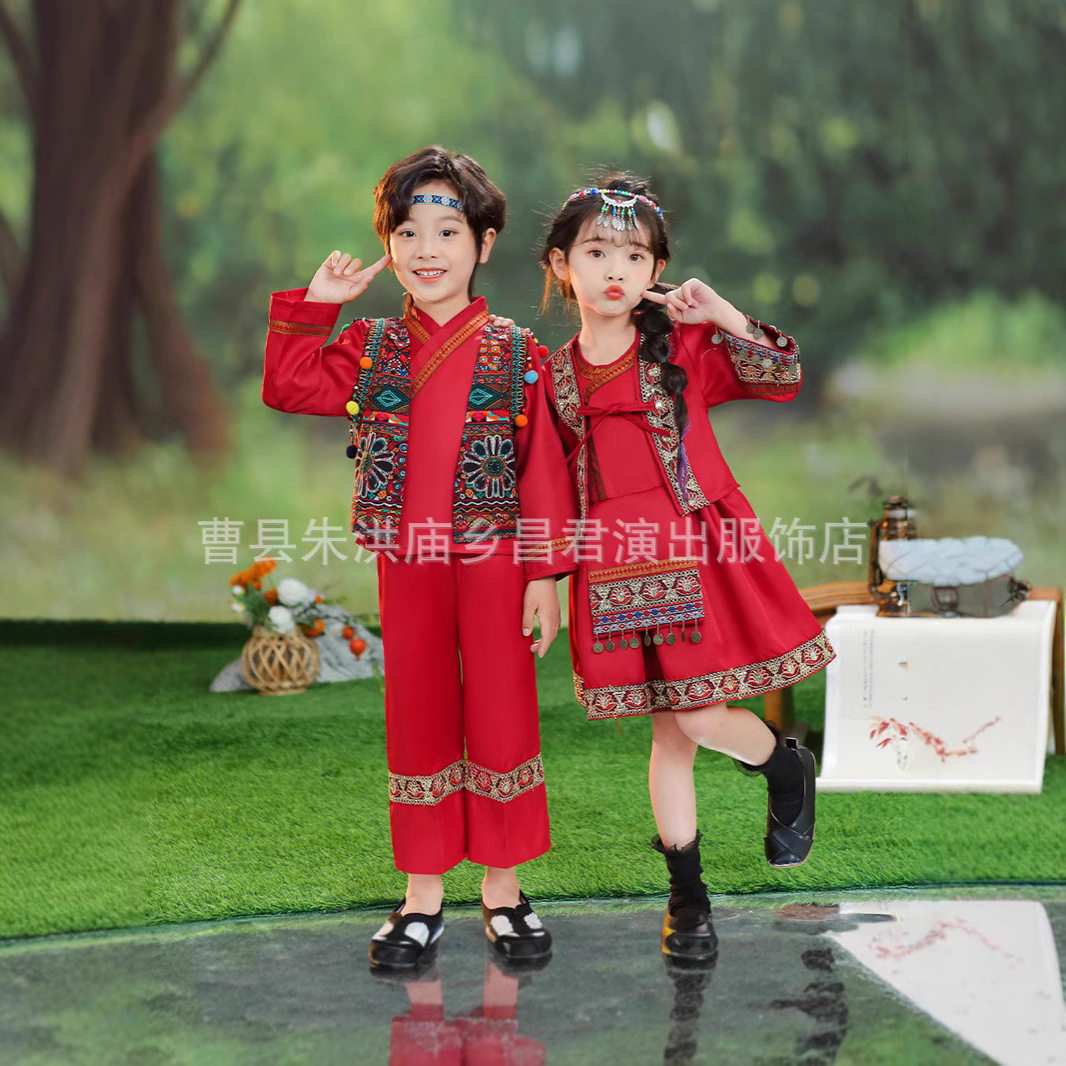 三月三民族服装儿童壮族服饰少数