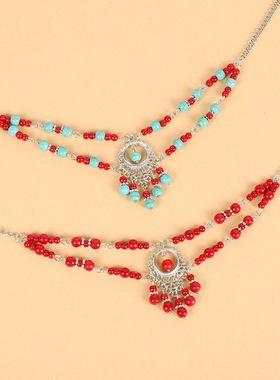 异域民族风双层额饰女复古眉心坠