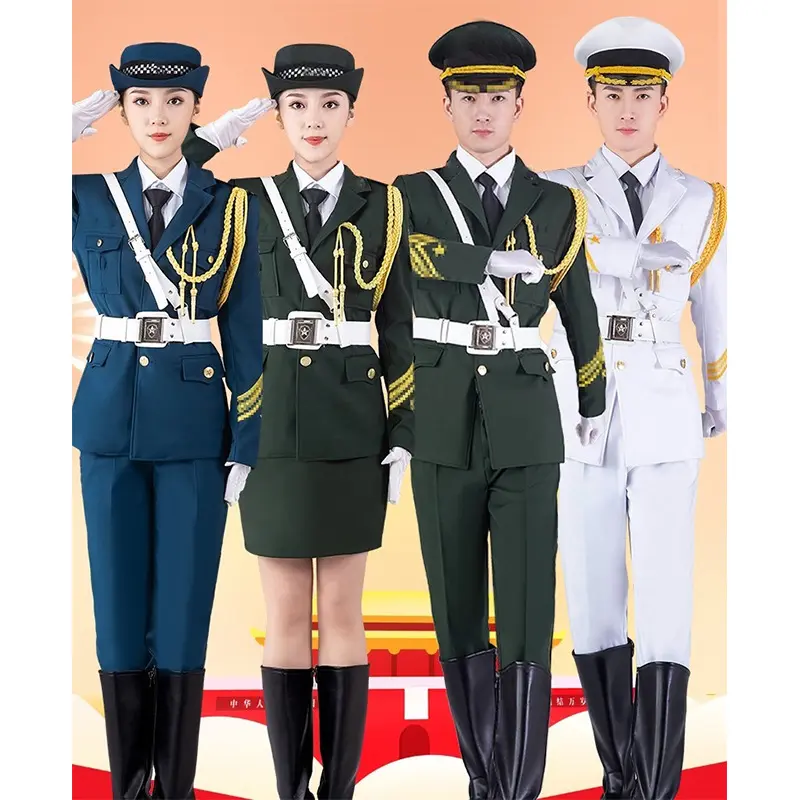 学生升旗手服装国旗班学校升国旗