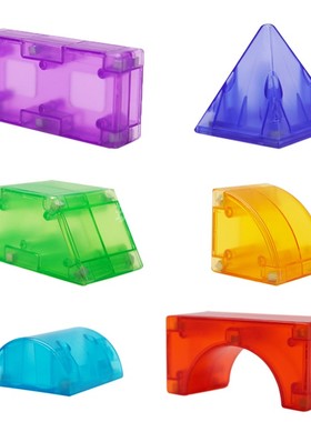 帝格磁力积木几何强磁力片方块长方体正方体数学早教教具磁铁玩具