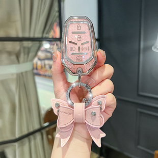 适用于双龙ssangyong柯兰多雷斯特舒莱水晶高档遥控钥匙保护套包