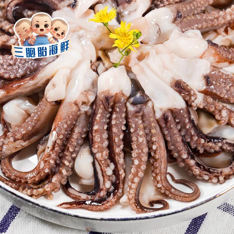 【顺丰发货】脆口鲜冻鲜切二本足 美味鱿鱼须红烧辣炒 500g/包*5