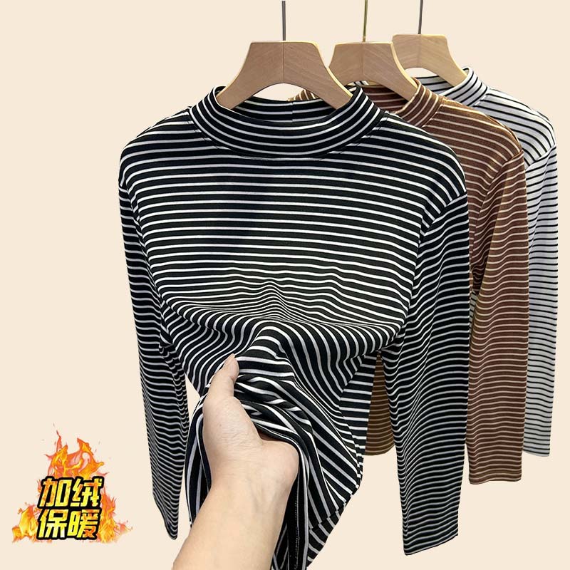 半高领打底衫长袖女士T恤秋冬