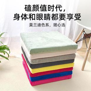 记忆棉坐垫高密度海绵办公室学生教室家用加厚加硬椅垫屁垫 四季