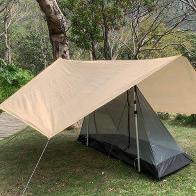 800g六角户外露营天幕150D牛津布防晒防雨凉棚遮阳野营幕布