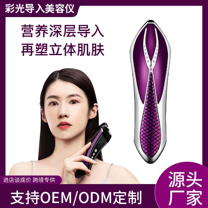 爆款美容仪脸部EMS微电流面部导入仪美容院家用手持充电美容仪器