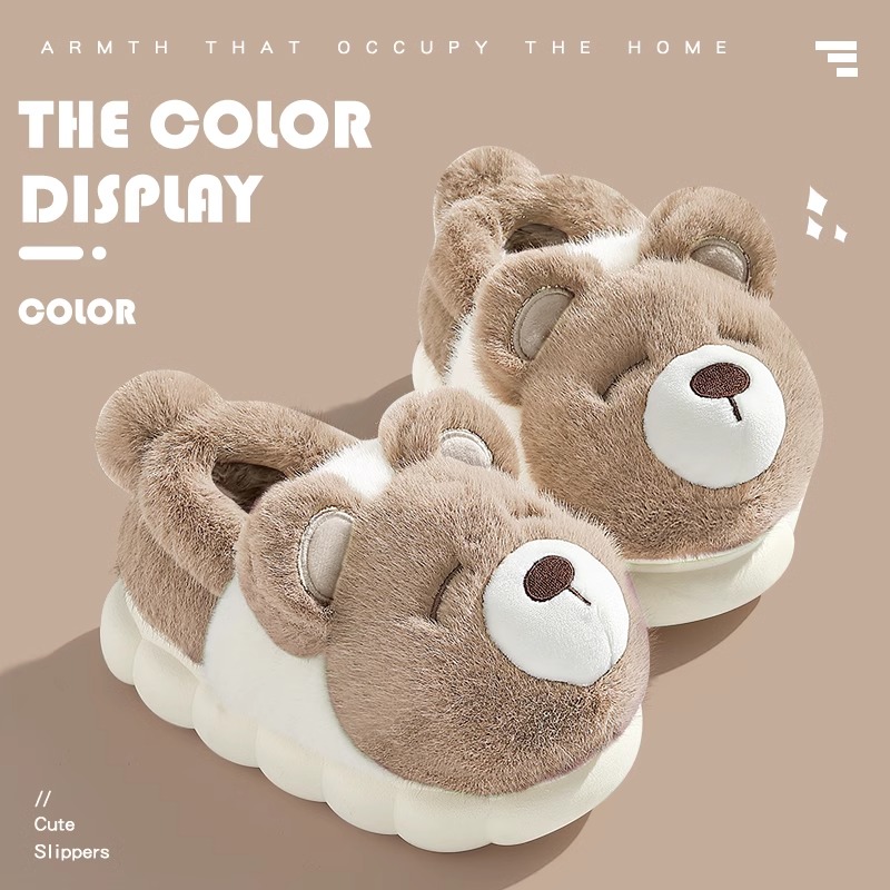 棉拖鞋女士秋冬季2024新款加绒