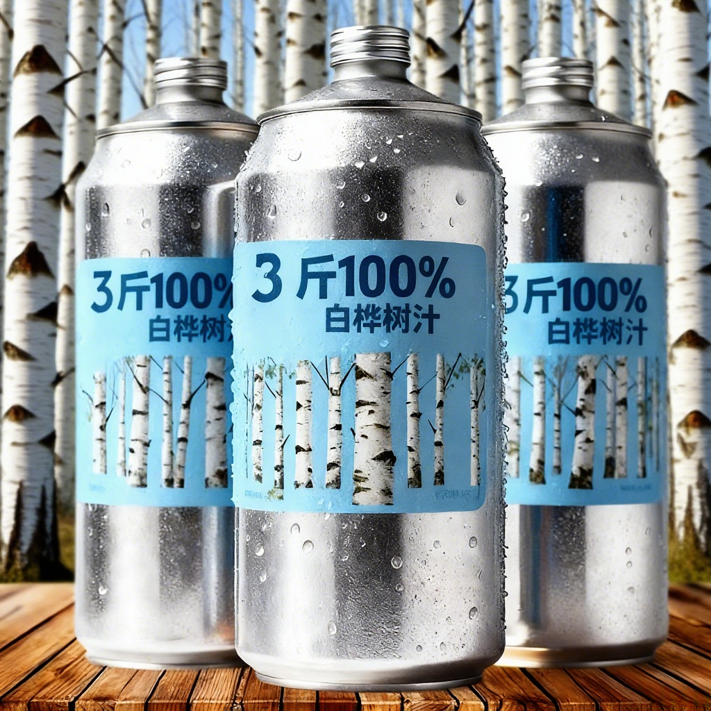 100%白桦树汁3斤大瓶装新日期原汁配料干净无添加0糖0脂植物饮料