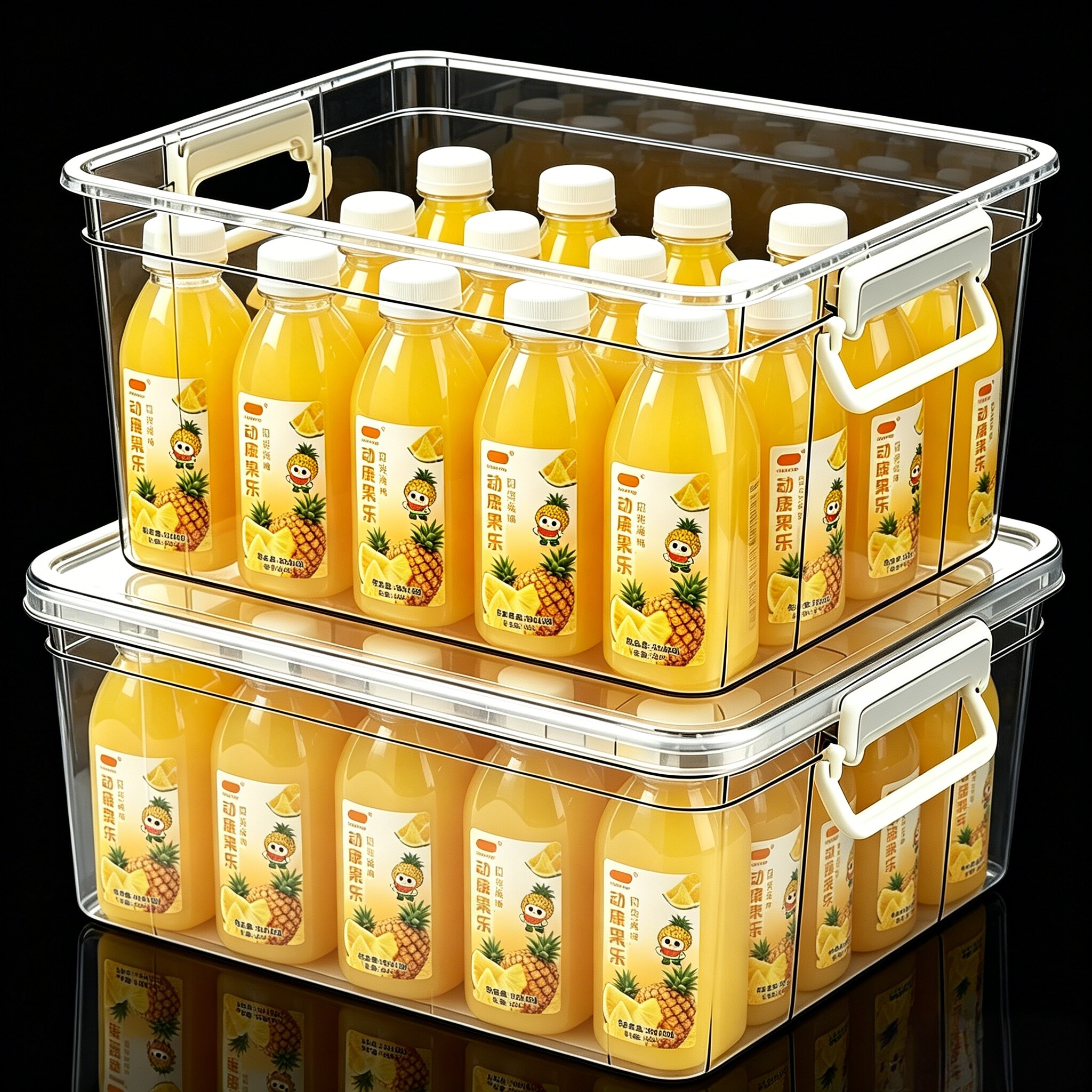 【买一送一】夏日凤梨汁复合果汁饮料300ml*6/12瓶解渴酸甜解腻装