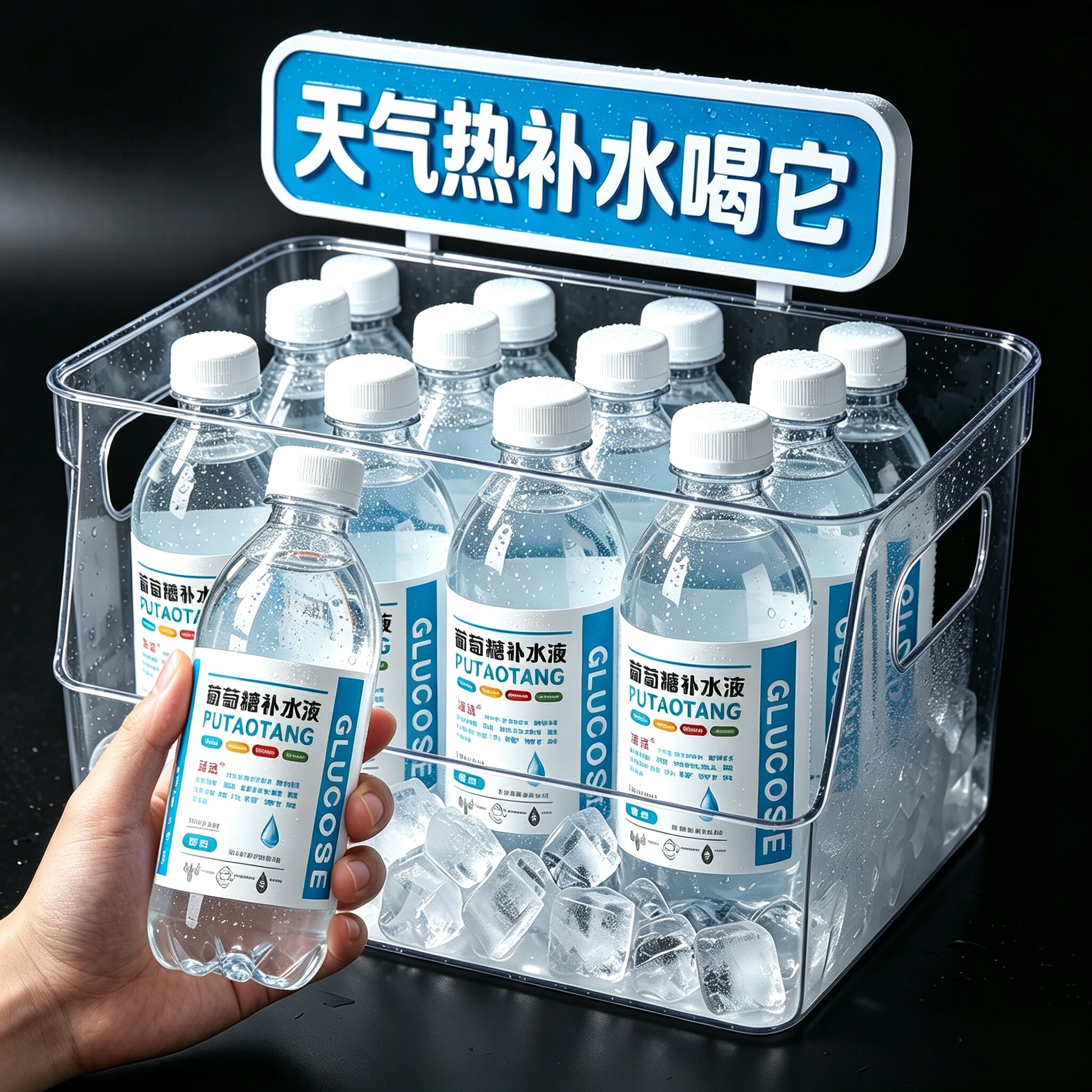 【买12瓶送12瓶】葡萄糖补水液整箱24瓶*350ml出汗多运动健身饮品
