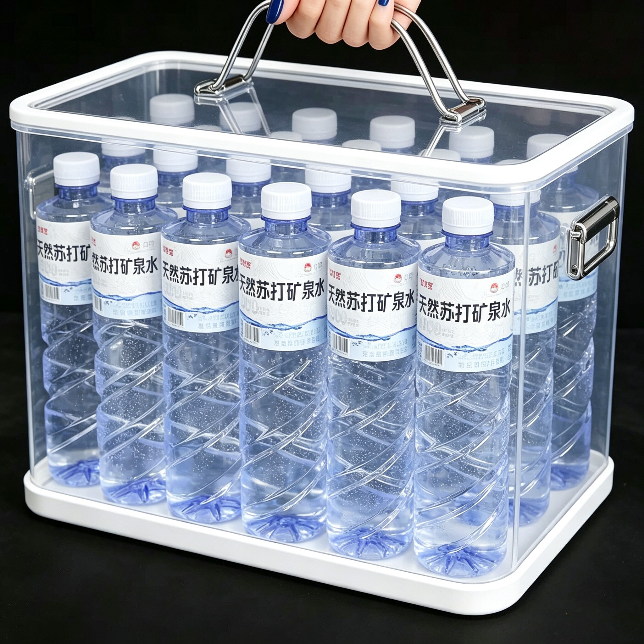 天然弱碱性苏打矿泉水550ml*24瓶整箱无糖0脂0卡偏硅酸富锶饮用水