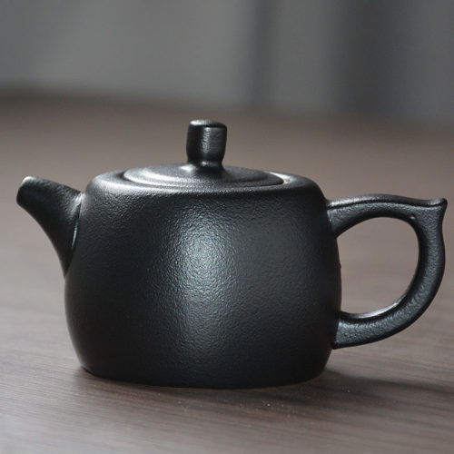 复古中式单个功夫茶具茶器黑陶