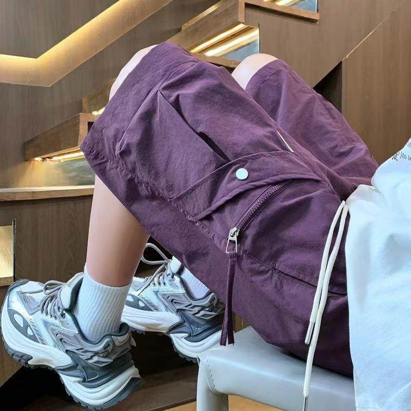 夏季薄款冰丝短裤男生初中