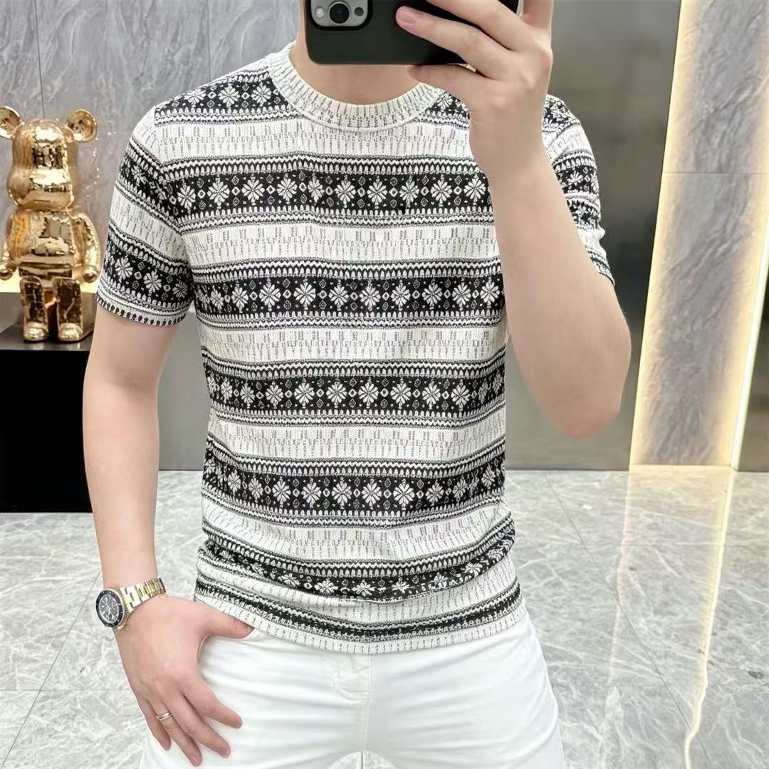 夏季男士冰丝个性潮流透气