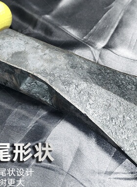 轨道钢鱼尾柴斧劈柴砍树锻打斧头斧子实木青冈手柄多用斧高碳钢