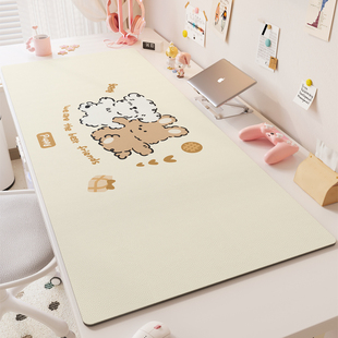 卡通可爱鼠标垫工位键盘垫超大学生书桌台面保护垫办公室电脑桌垫