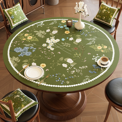 美式轻奢高级感餐桌垫客厅茶几垫