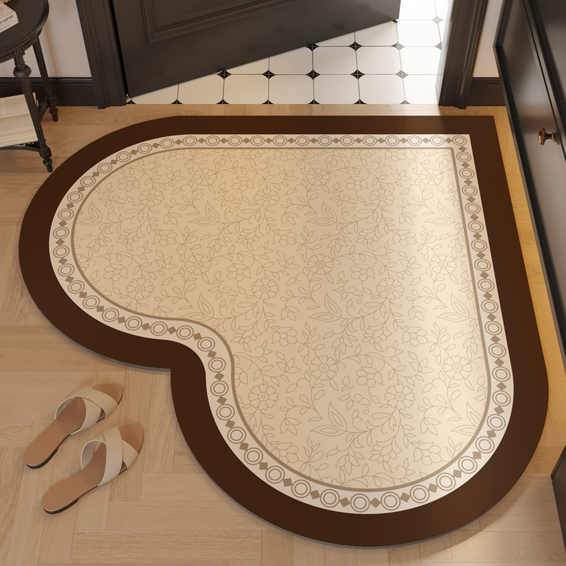 谁说小卫生间不能有心形地垫？