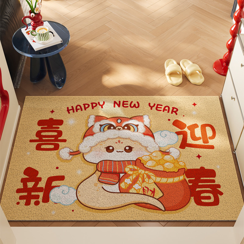 喜庆地垫入户门脚垫门口进门防滑垫子地毯入门家用红色门垫可剪裁,居家布艺,入户地垫,淘宝优惠券,粉丝福利购,淘宝优惠卷