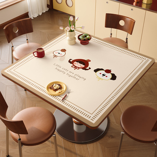正方形餐桌垫防水防油防烫免洗卡通茶几专用垫桌面饭桌保护垫桌布